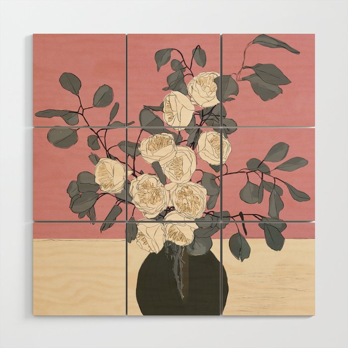 Beautiful Bouquet 07 Wood Wall Art Gallery Image 1