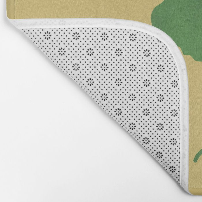 Cat with clover Bath Mat Gallery Image 2