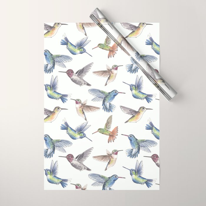 Hummingbirds Wrapping Paper Gallery Image 1