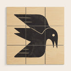 Minimal Blackbird No. 3 Wood Wall Art Gallery Image 1