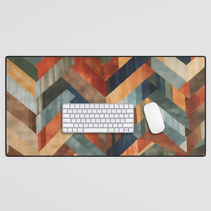 Desert Herringbone Reverie Desk Mat Gallery Image 1