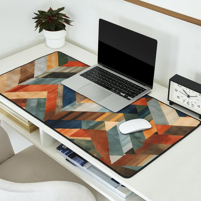 Desert Herringbone Reverie Desk Mat Gallery Image 2