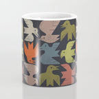 Midcentury Bird Grid (Charcoal) Coffee Mug Gallery Image 4