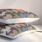 Midcentury Bird Grid (Charcoal) Pillow Sham Gallery Image 3