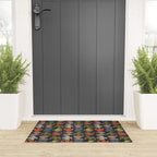 Midcentury Bird Grid (Charcoal) Welcome Mat Gallery Image 3