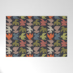 Midcentury Bird Grid (Charcoal) Welcome Mat Gallery Image 1