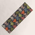 Midcentury Bird Grid (Charcoal) Yoga Mat Gallery Image 1