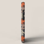 Midcentury Bird Grid (Charcoal) iPhone Case Gallery Image 2