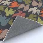 Midcentury Bird Grid (Charcoal) Rug Gallery Image 4