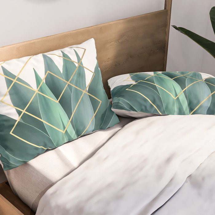 Agave geometrics Pillow Sham Gallery Image 2