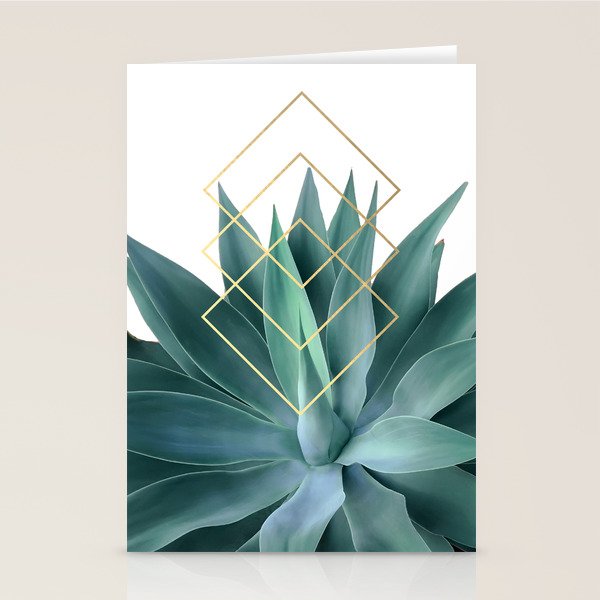 Agave geometrics Stationery Card Gallery Image 1