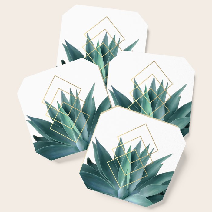 Agave geometrics Coaster Gallery Image 1
