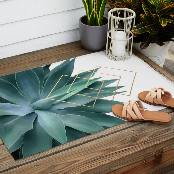Agave geometrics Outdoor Rug Gallery Image 2