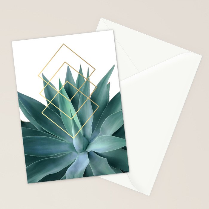Agave geometrics Stationery Card Gallery Image 2