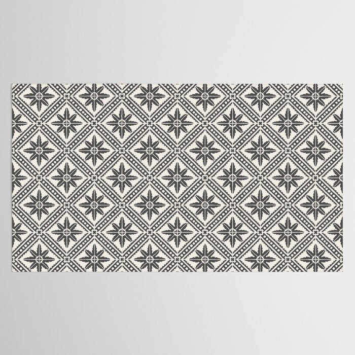 TAZA STAR TILE GREY Tablecloth Gallery Image 2