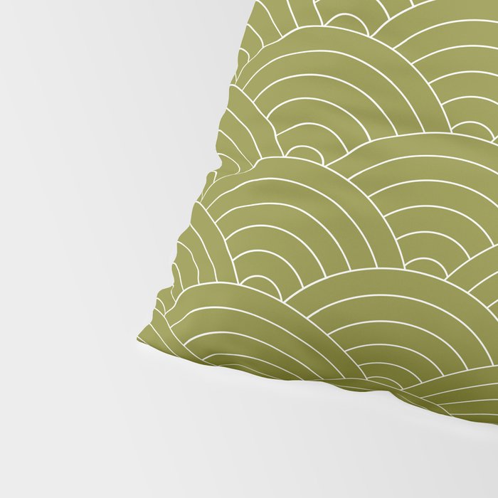 Waves (Matcha) Pillow Sham Gallery Image 4