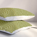 Waves (Matcha) Pillow Sham Gallery Image 3