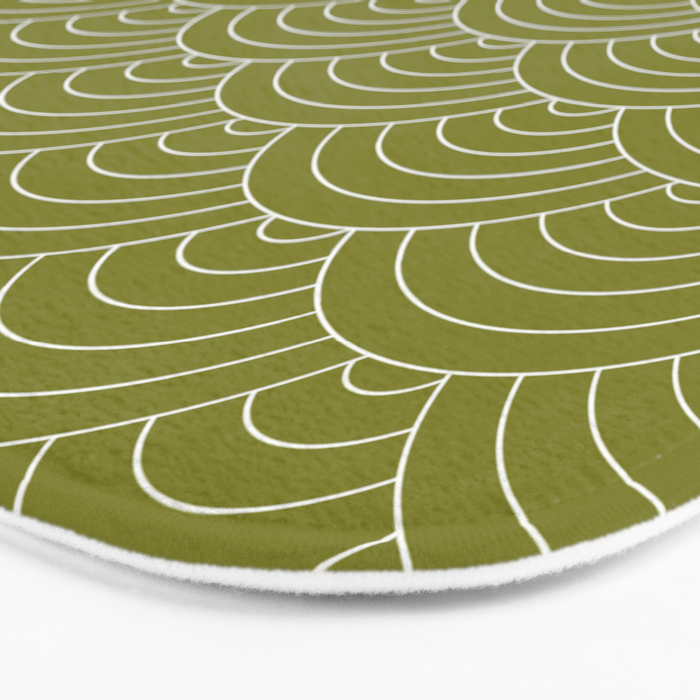 Waves (Matcha) Bath Mat Gallery Image 3