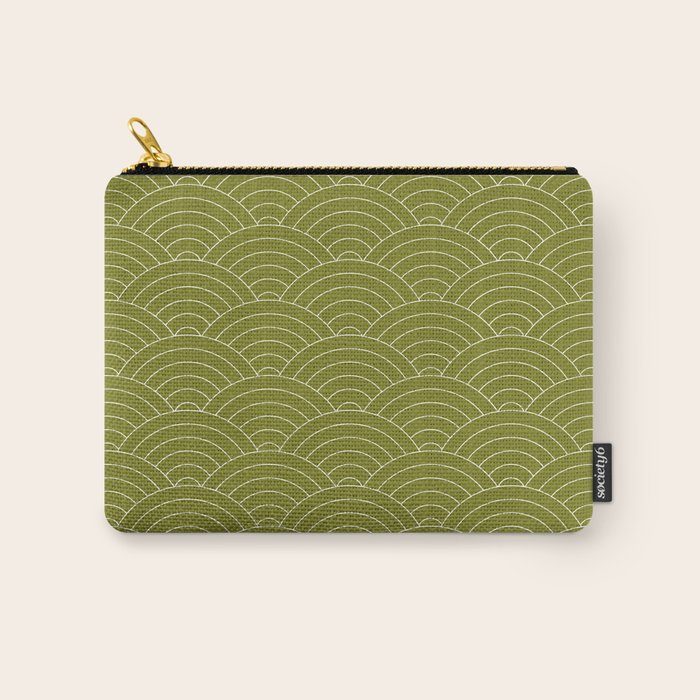 Waves (Matcha) Carry All Pouch Gallery Image 1