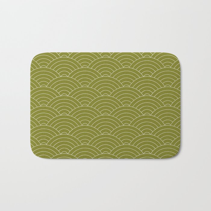 Waves (Matcha) Bath Mat Gallery Image 1