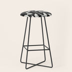 Linocut Tulip Pattern #4 Stool Gallery Image 1