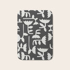 Linocut Tulip Pattern #4 Bath Mat Gallery Image 1