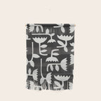Linocut Tulip Pattern #4 Wall Hanging Gallery Image 1