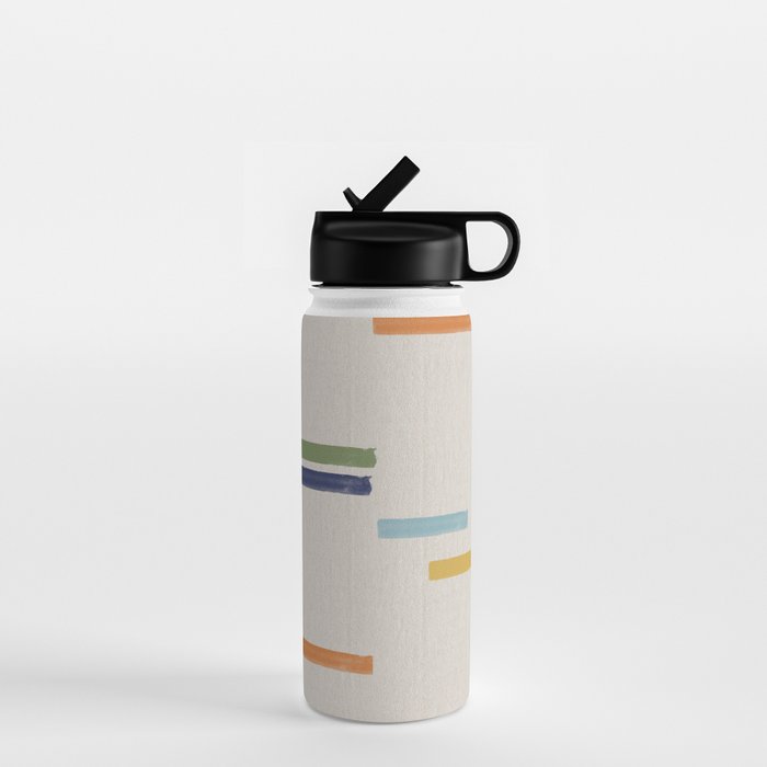 Simple Paper Modernist Art No.1 Water Bottle Gallery Image 1
