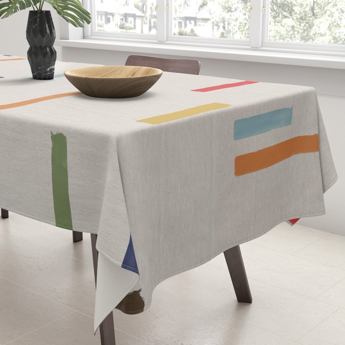 Simple Paper Modernist Art No.1 Tablecloth Gallery Image 3