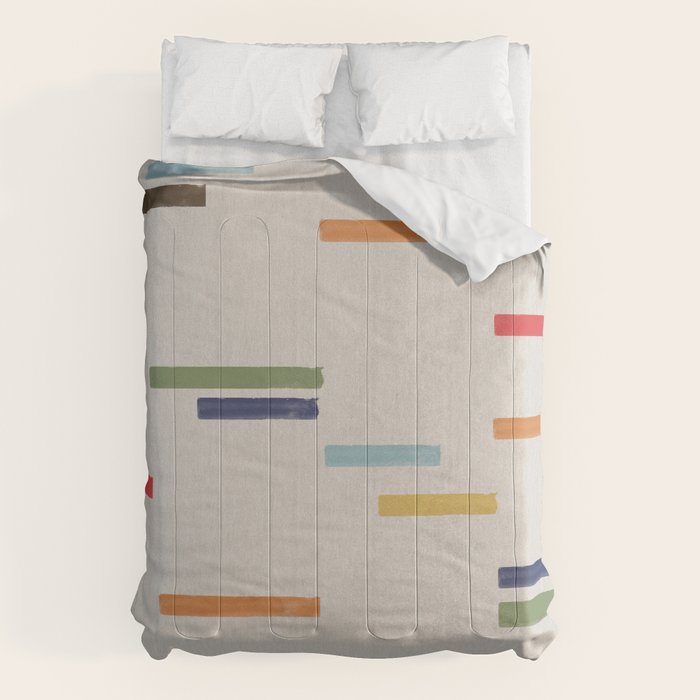 Simple Paper Modernist Art No.1 Comforter Gallery Image 1