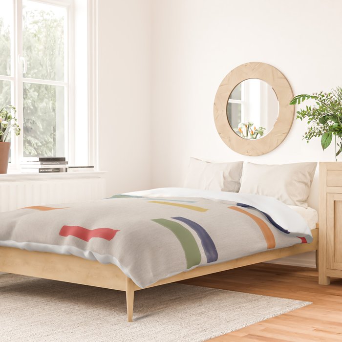 Simple Paper Modernist Art No.1 Duvet Cover Gallery Image 2