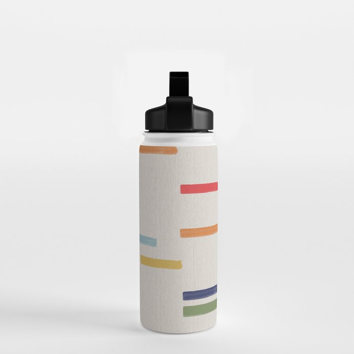 Simple Paper Modernist Art No.1 Water Bottle Gallery Image 2