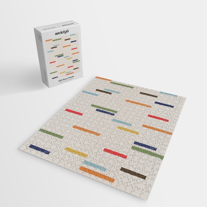 Simple Paper Modernist Art No.1 Jigsaw Puzzle Gallery Image 2