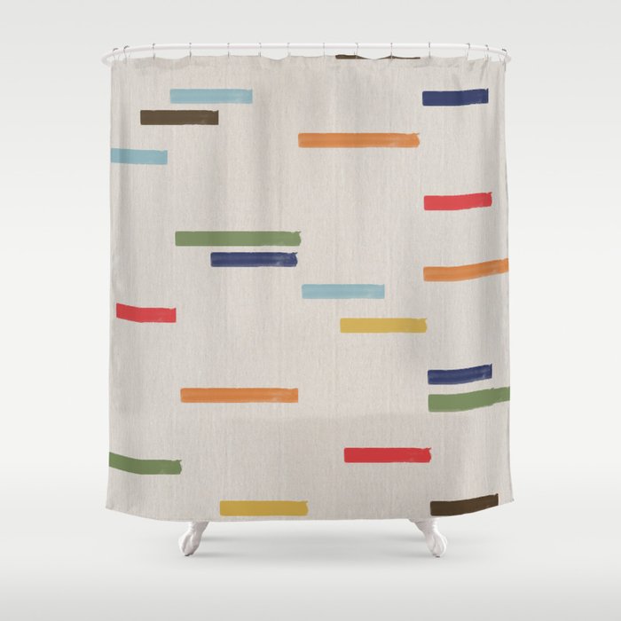 Simple Paper Modernist Art No.1 Shower Curtain Gallery Image 1