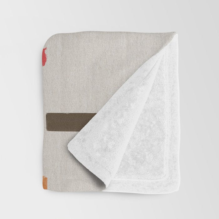 Simple Paper Modernist Art No.1 Throw Blanket Gallery Image 3