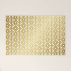 Asanoha Pattern - Gold Welcome Mat Gallery Image 1