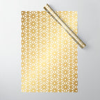 Asanoha Pattern - Gold Wrapping Paper Gallery Image 1