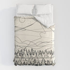 Minimal Line Mountain Beauty III Duvet Cover Gallery Image 6