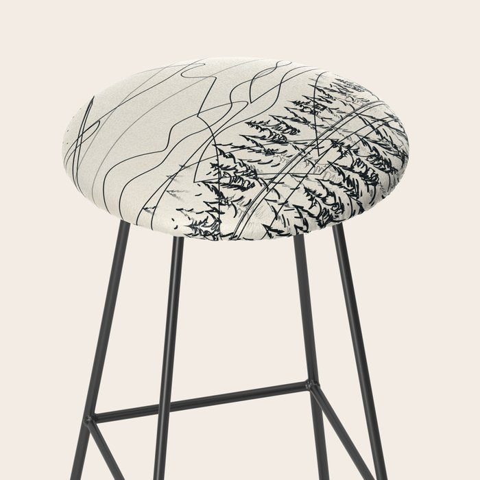 Minimal Line Mountain Beauty III Stool Gallery Image 2