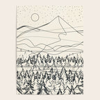 Minimal Line Mountain Beauty III Poster Gallery Image 4