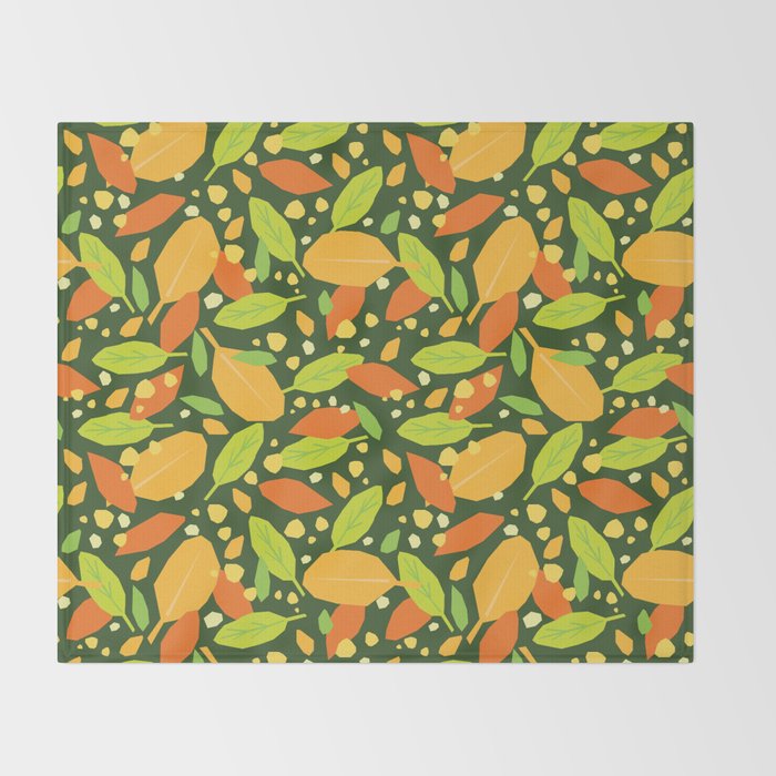 Foliage pattern Throw Blanket Gallery Image 2