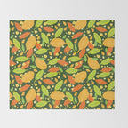 Foliage pattern Throw Blanket Gallery Image 2