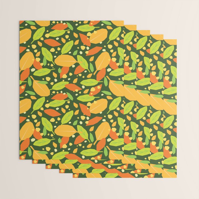 Foliage pattern Wrapping Paper Gallery Image 3