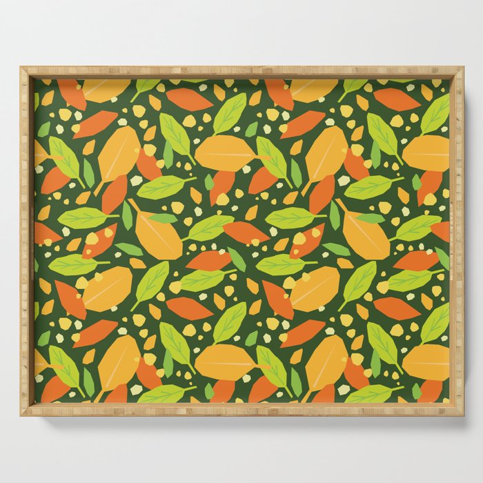 Foliage pattern Serving Tray Gallery Image 1