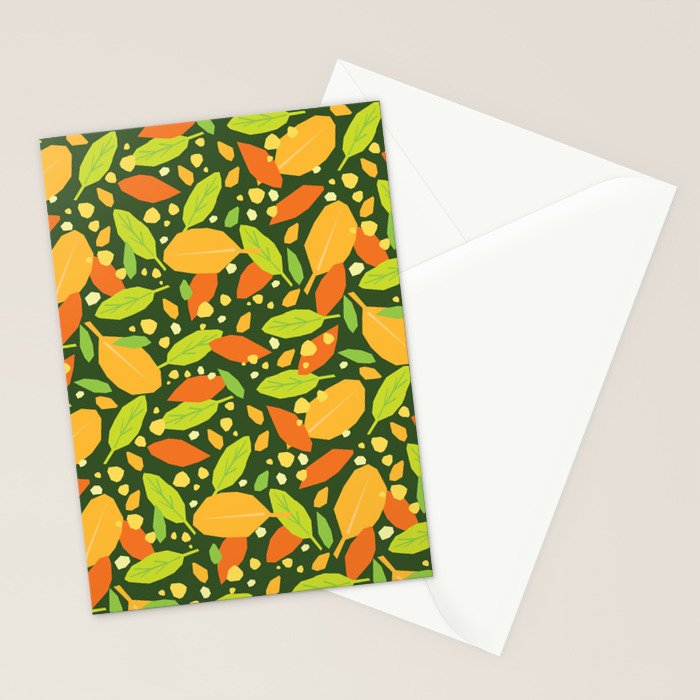 Foliage pattern Stationery Card Gallery Image 2