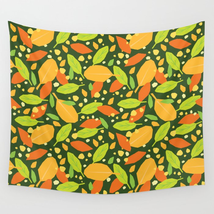 Foliage pattern Wall Tapestry Gallery Image 1