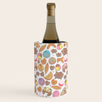 Mexican Sweet Bakery Frenzy // white background // pastel colors pan dulce Wine Chiller Gallery Image 3