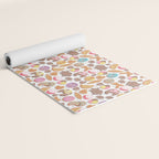 Mexican Sweet Bakery Frenzy // white background // pastel colors pan dulce Yoga Mat Gallery Image 2