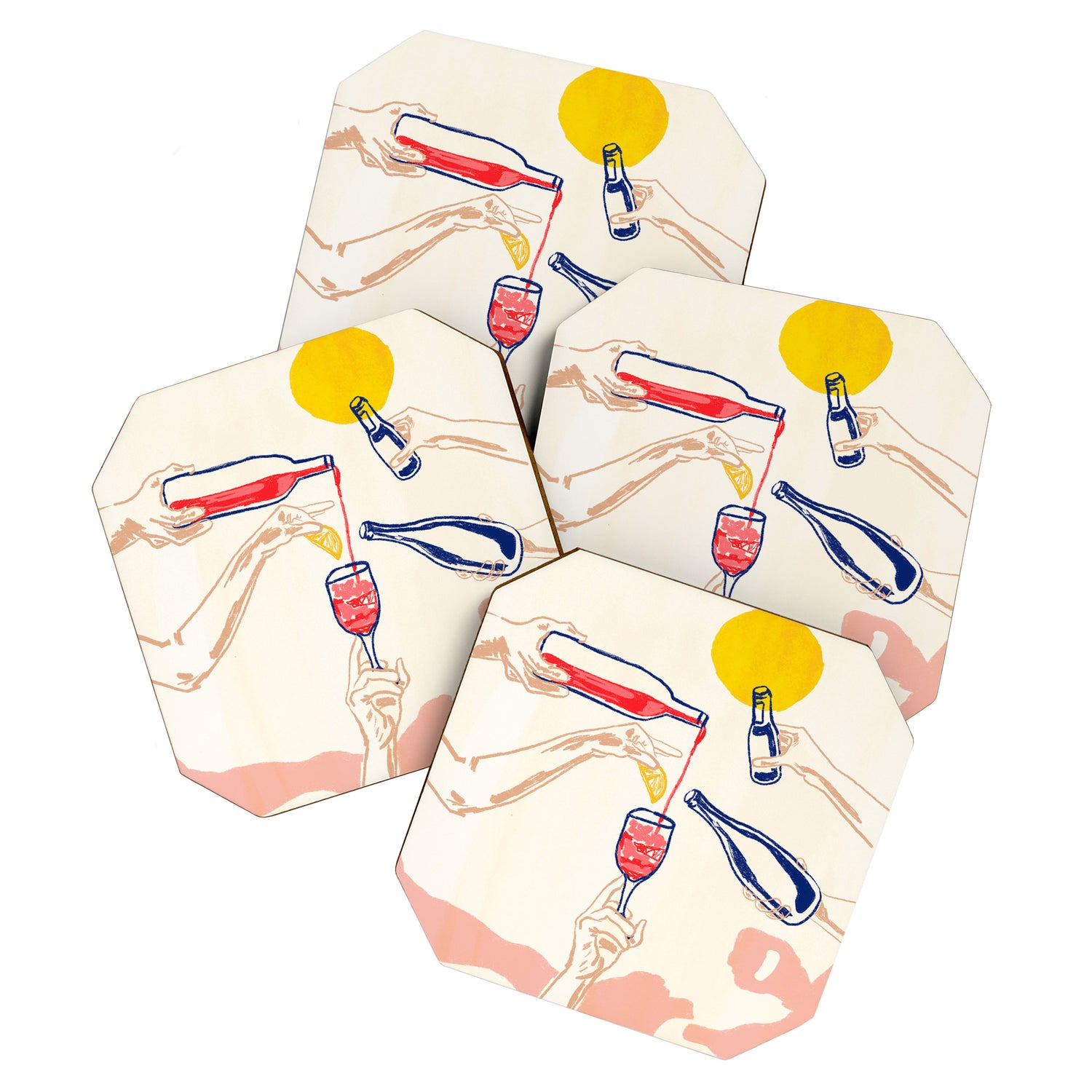 Sunset Cheers Coaster Gallery Image 1