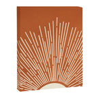Terracota Minimalist Sun Canvas Print Gallery Image 8